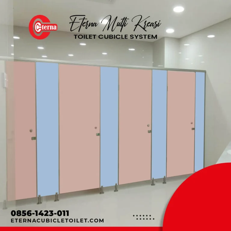 pemasangan partisi cubicle toilet fibreboard