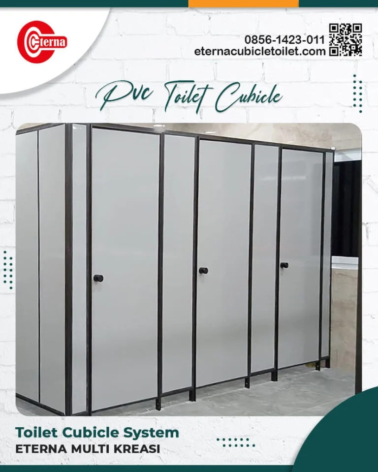 partisi toilet cubicle kamar mandi PVC